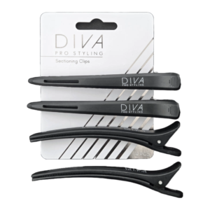 Diva Sectioning Clips Segtukai 4 vnt. Black